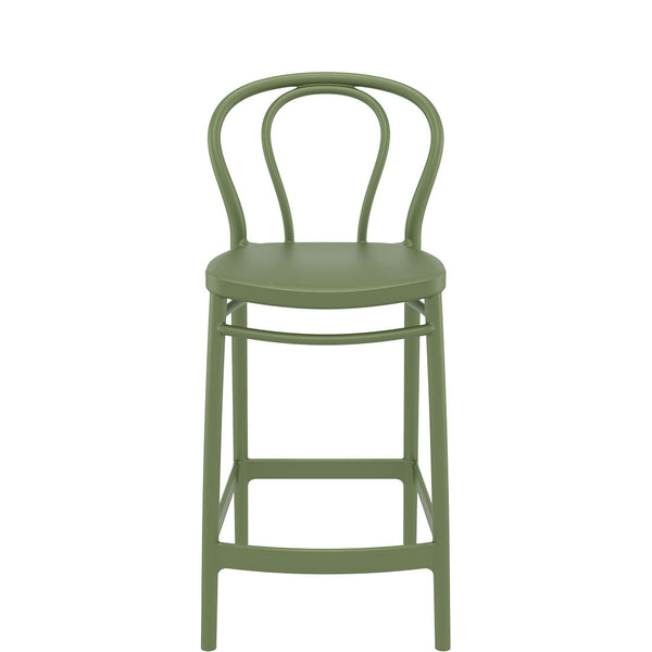 siesta victor kitchen bar stool 65cm olive green