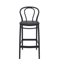 siesta victor bar stool 75cm black