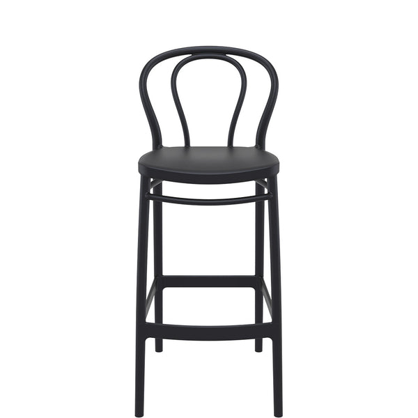 siesta victor bar stool 75cm black