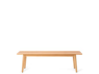 classic bench seat natural oak 1