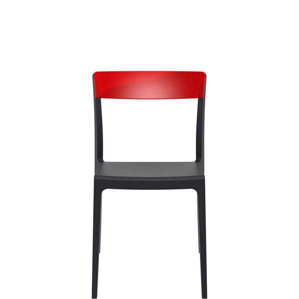 siesta flash outdoor chair black/red