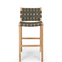 fusion highback bar stool 65cm woven olive
