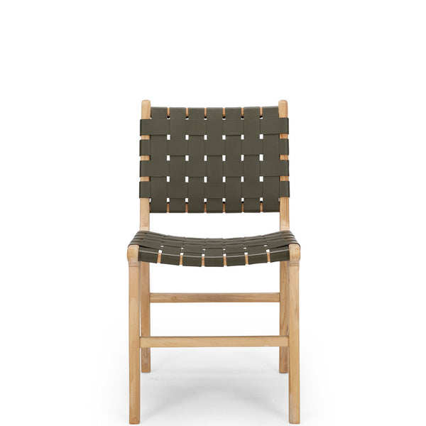 fusion dining chair woven olive