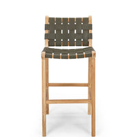 fusion highback kitchen bar stool 65cm woven olive