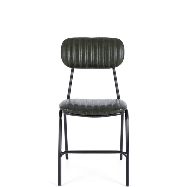 retro commercial chair green p.u