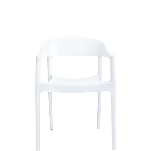siesta carmen commercial armchair white