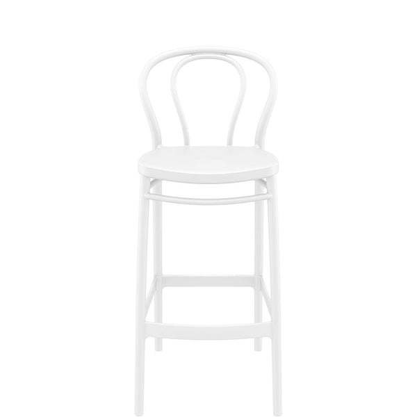siesta victor outdoor bar stool 75cm white