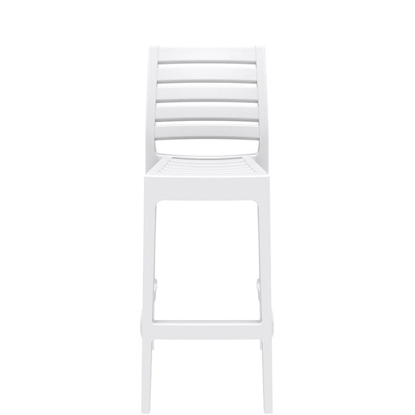 siesta ares commercial bar stool white