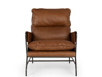 rome armchair tan leather