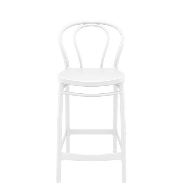 siesta victor breakfast bar stool 65cm white