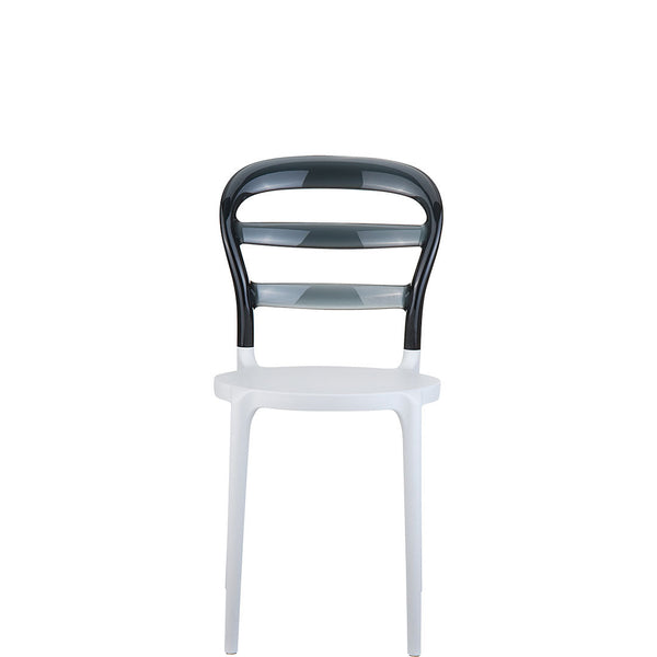 siesta miss bibi commercial chair white/black