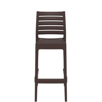 siesta ares commercial bar stool brown