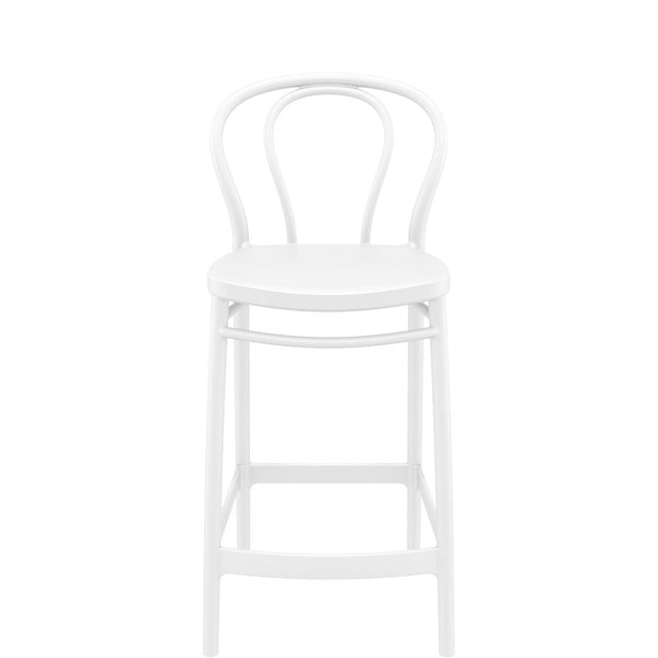 siesta victor outdoor bar stool 65cm white
