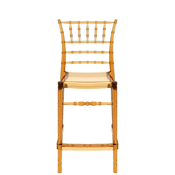 siesta chiavari outdoor bar stool 65cm amber