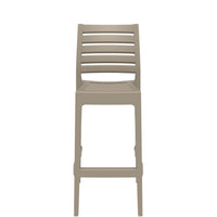 siesta ares commercial bar stool taupe