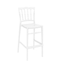 siesta opera commercial bar stool white 2