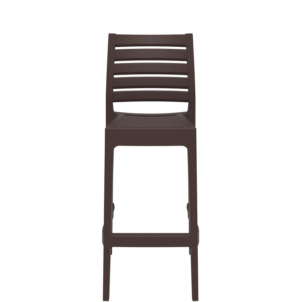 siesta ares bar stool 75cm brown