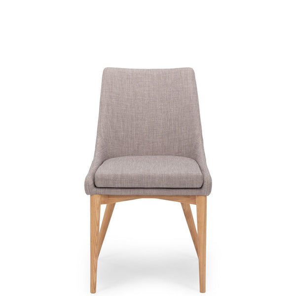 cathedral dining chair light grey fabric