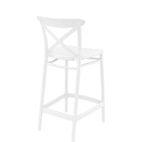 siesta cross breakfast bar stool 65cm white 3