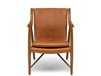 madrid lounge chair cognac leather