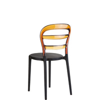siesta miss bibi outdoor chair black/amber 2