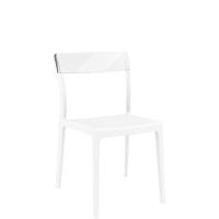 siesta flash chair white/clear 4