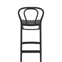 siesta victor bar stool 65cm black 3