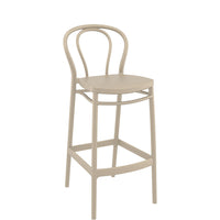 siesta victor commercial bar stool taupe 3