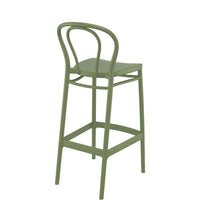 siesta victor outdoor bar stool 75cm olive green 3