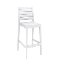 siesta ares outdoor bar stool 75cm white 1