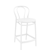 siesta victor breakfast bar stool 65cm white 3