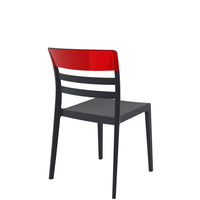 siesta moon chair black/red 3