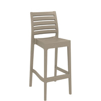 siesta ares outdoor bar stool taupe 4