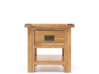solsbury bedside table + drawer natural oak 