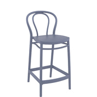 siesta victor bar stool 65cm dark grey 4