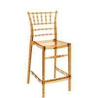 siesta chiavari bar stool 65cm amber 3