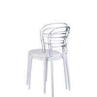 siesta miss bibi outdoor chair white/clear 4