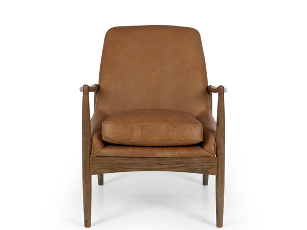 dune lounge chair cognac leather