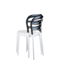 siesta miss bibi chair white/black 2