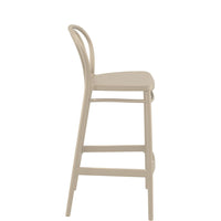 siesta victor commercial bar stool taupe 4