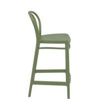 siesta victor outdoor bar stool 65cm olive green 1