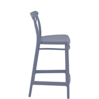 siesta cross bar stool 65cm dark grey 4
