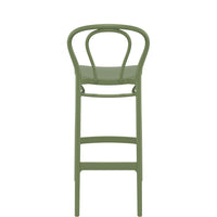 siesta victor bar stool 75cm olive green 4