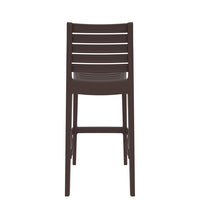 siesta ares commercial bar stool brown 4