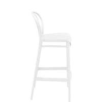 siesta victor commercial bar stool white 3
