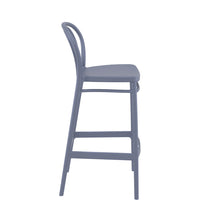 siesta victor commercial bar stool dark grey 4