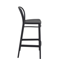 siesta victor outdoor bar stool 75cm black 2