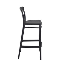siesta cross outdoor bar stool 75cm black 4