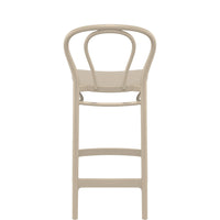 siesta victor outdoor bar stool 65cm taupe 4