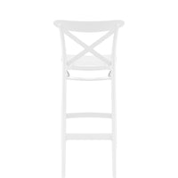 siesta cross commercial bar stool white 4